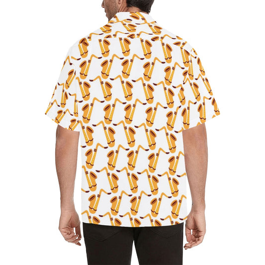 Saxophone Print Design LKS404 Men's Men's Hawaiian Shirt