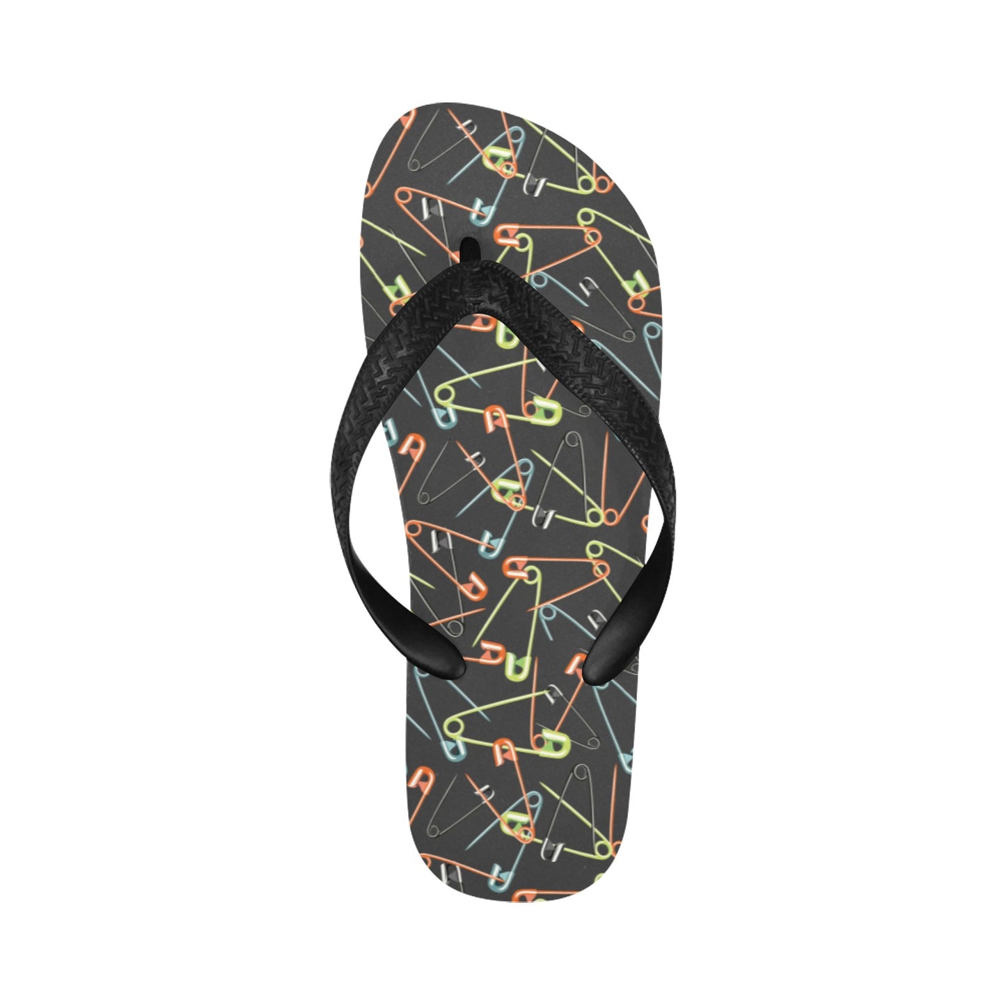 Safety Pin Print Design LKS301 Flip Flops