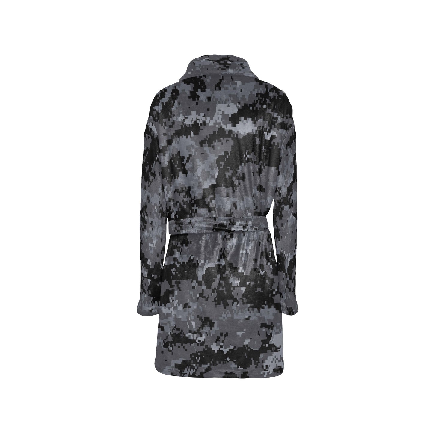 ACU Digital Black Camouflage Women's Fleece Robe