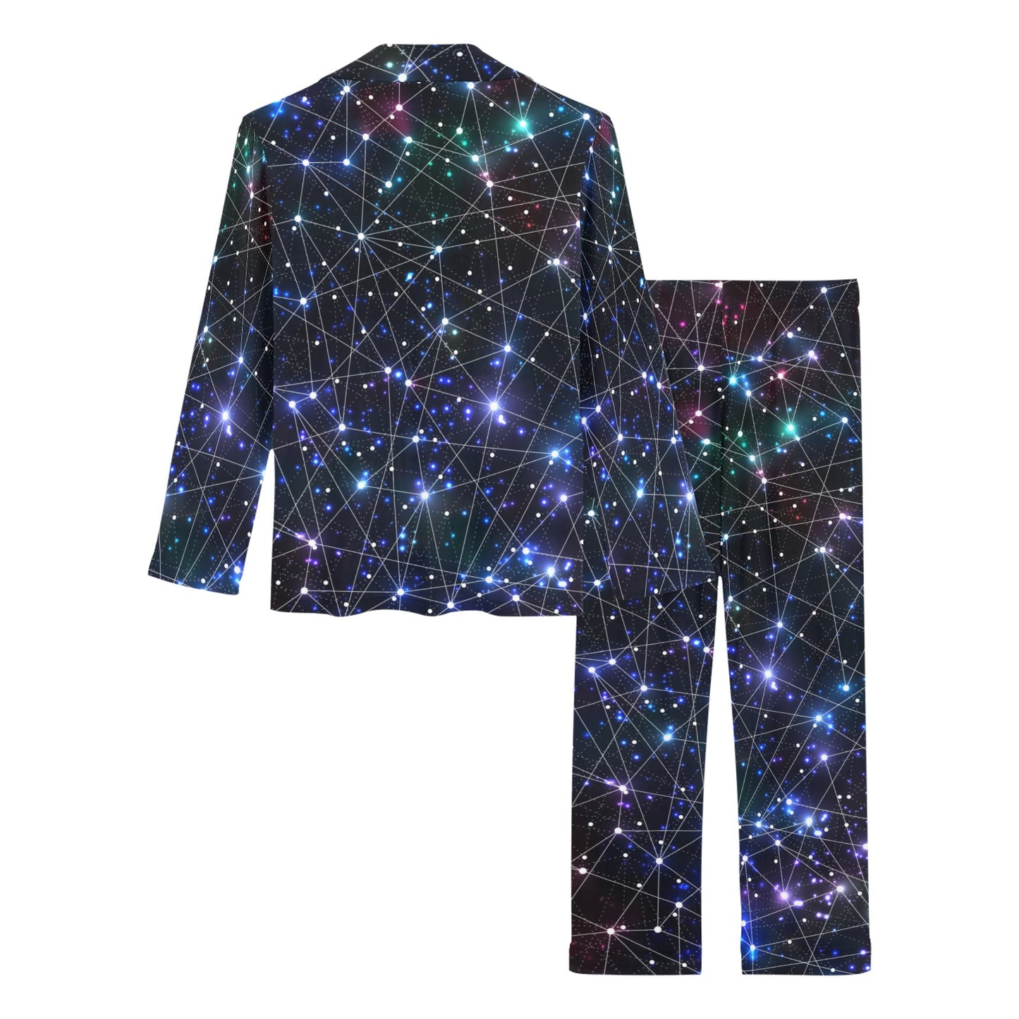 Cosmic Pattern Print Design 01 Women's Long Pajama Set