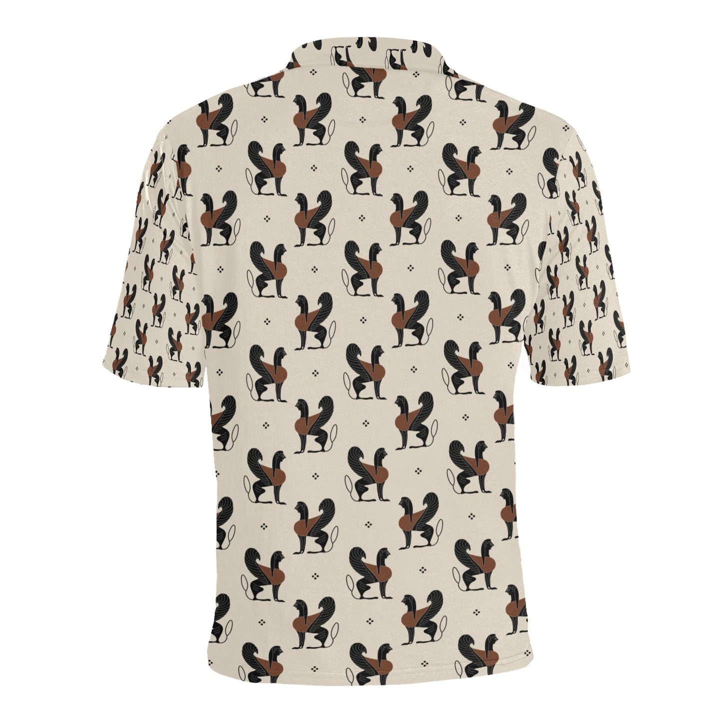 Ancient Greek Print Design LKS3010 Men Polo Shirt