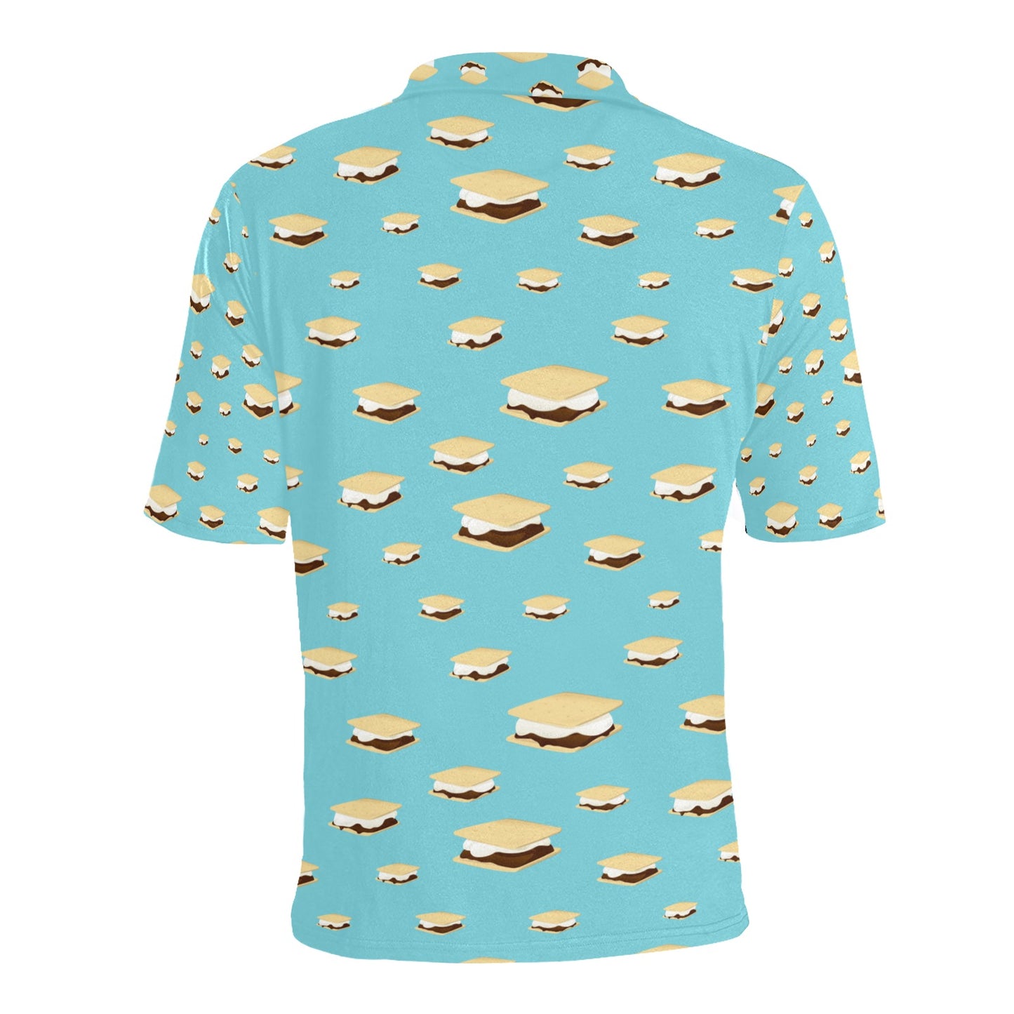 S_Mores Print Design LKS302 Men Polo Shirt