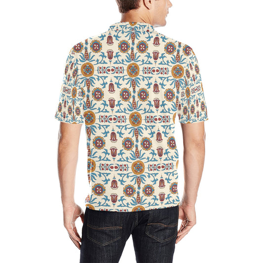 Suzani Print Design LKS301 Men Polo Shirt
