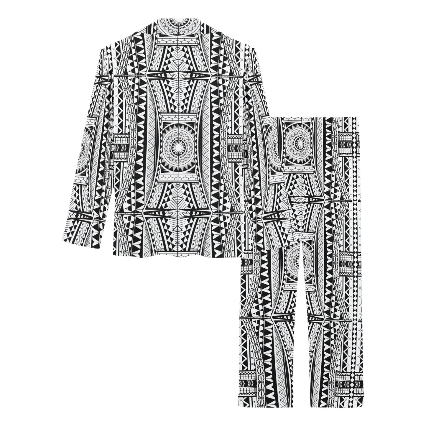Polynesian Tattoo Design Women's Long Pajama Set