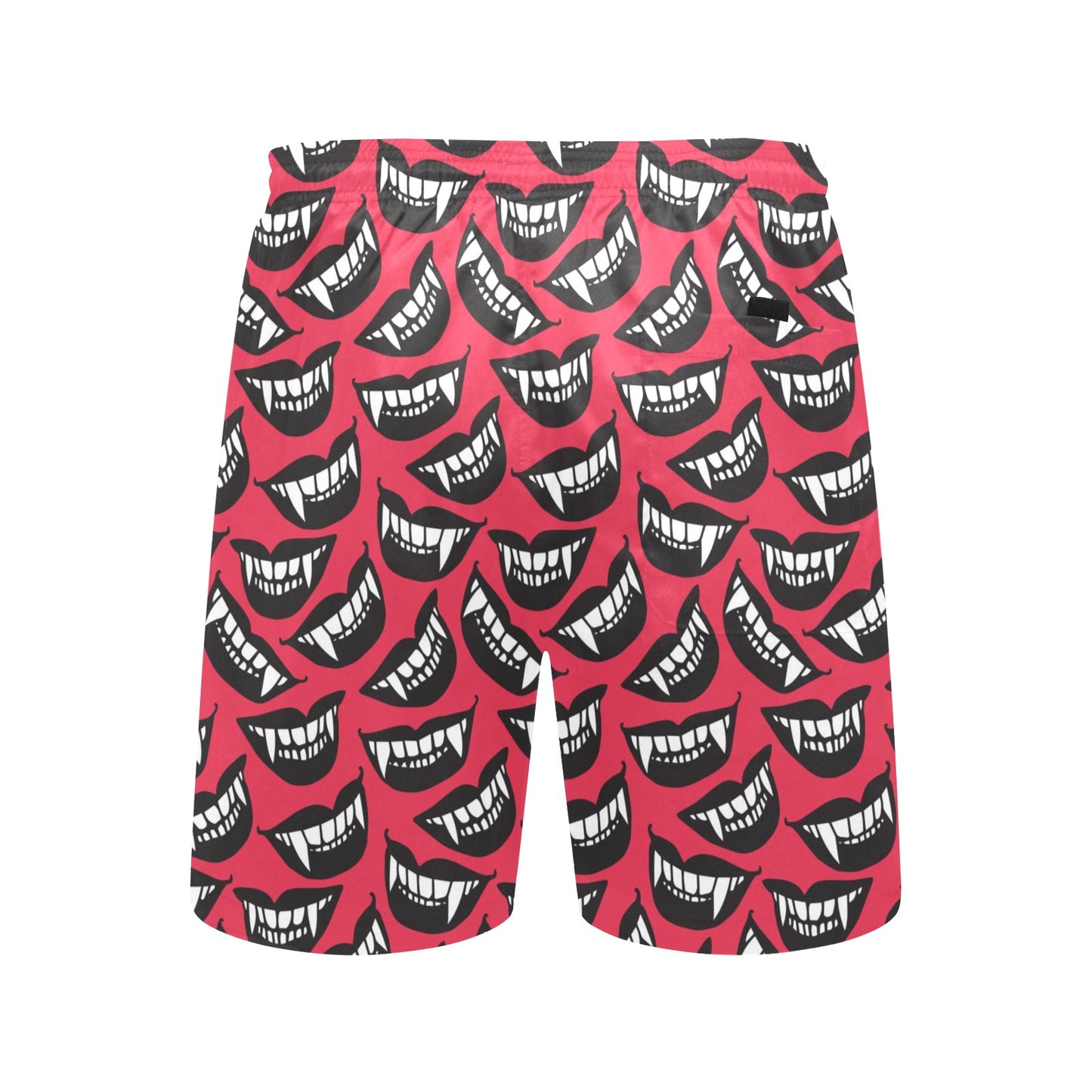 Vampire Lips Print Design LKS305 Men's Swim Trunks Beach Shorts