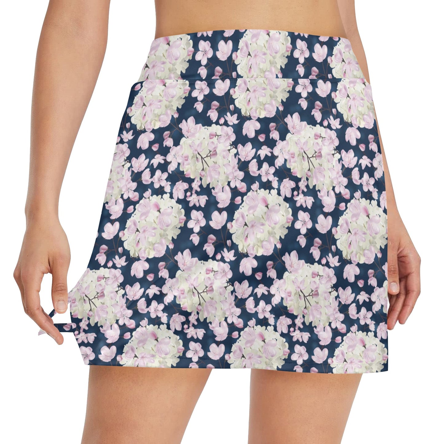 Sakura Print Design LKS305 Women's Golf Skirt with Pocket