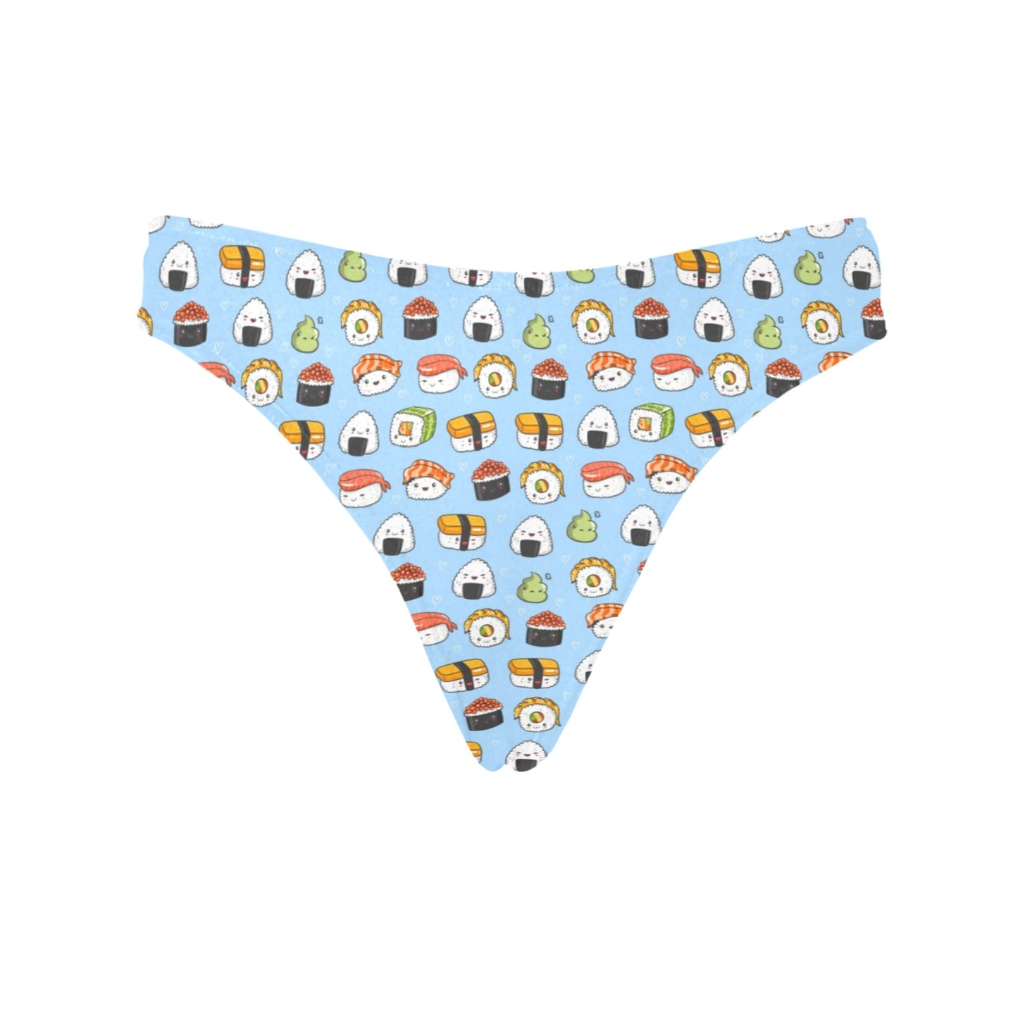 Sushi Cartoon Design Women's Thongs