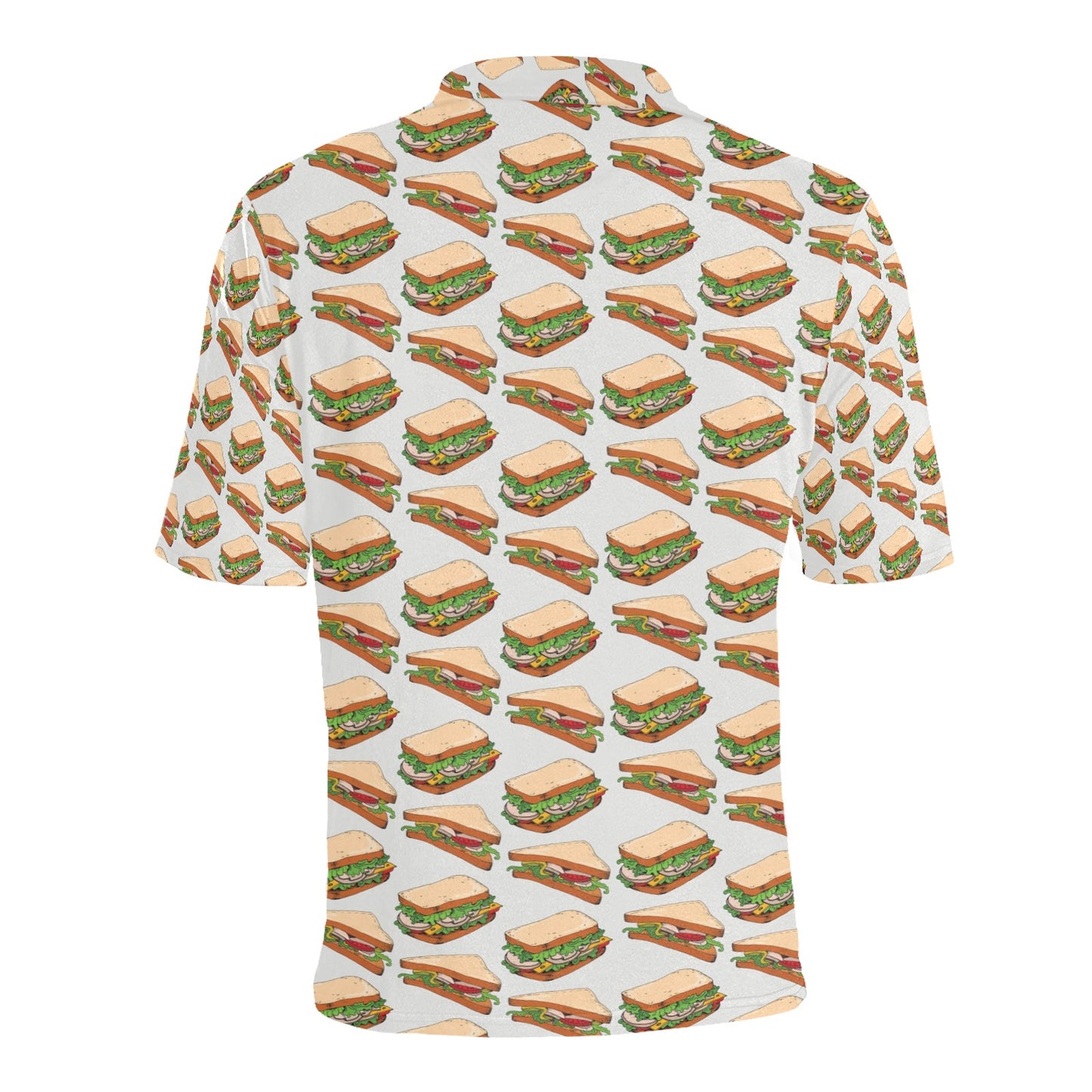 Sandwich Print Design LKS302 Men Polo Shirt