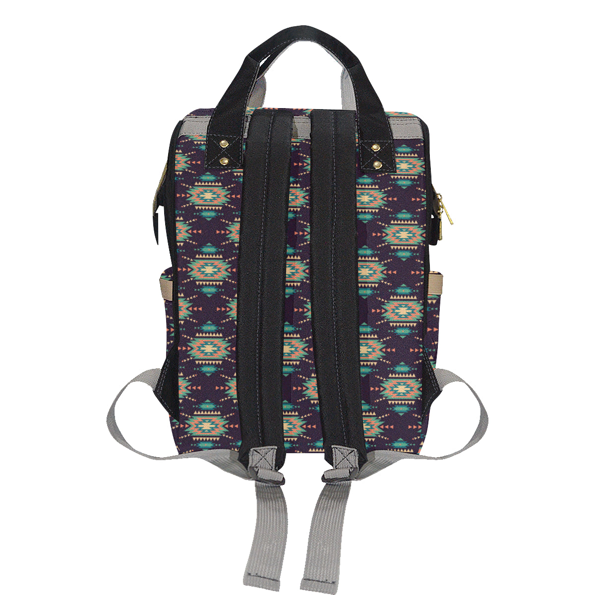 Navajo Geometric Style Print Pattern Diaper Bag Backpack