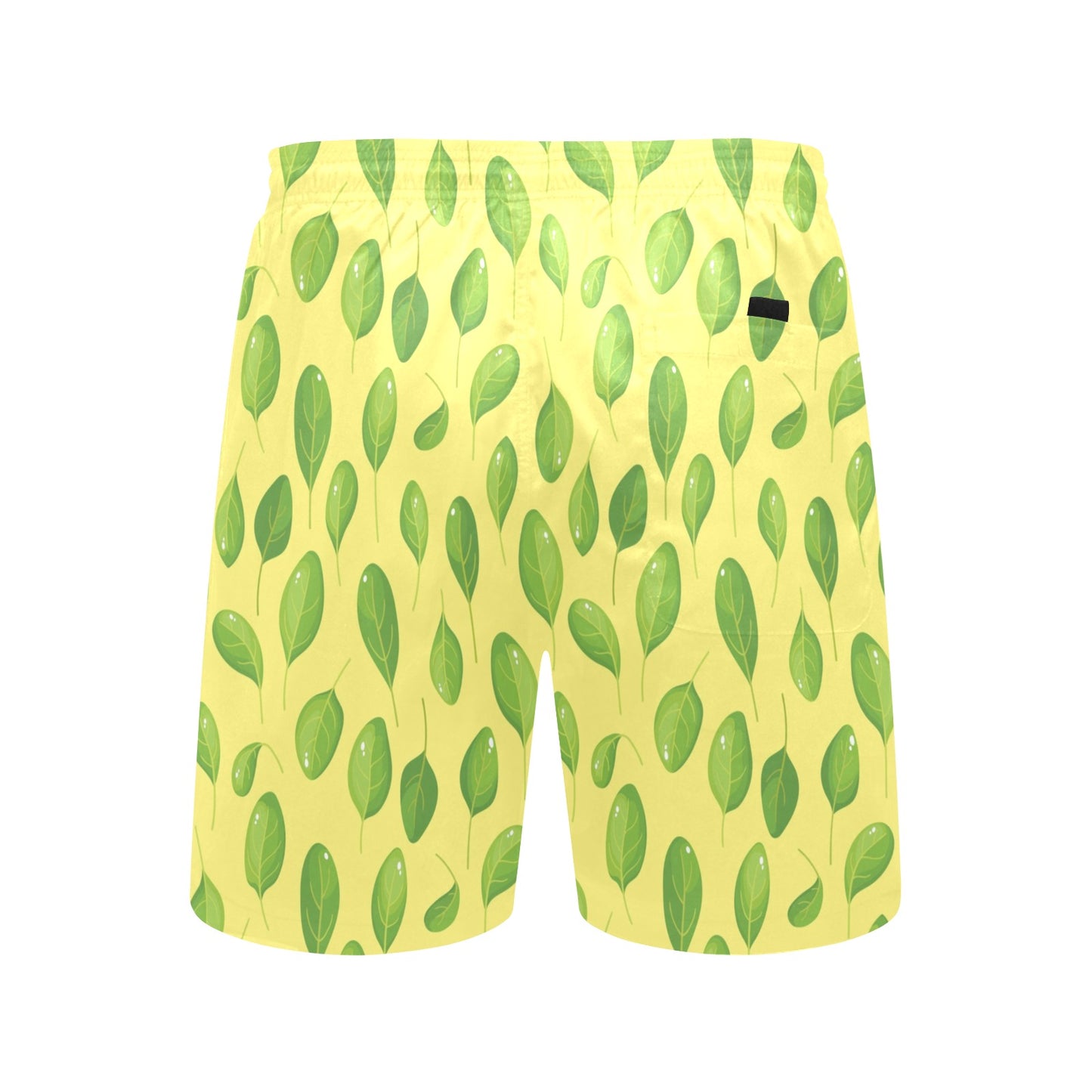Spinach Print Design LKS302 Men's Swim Trunks Beach Shorts