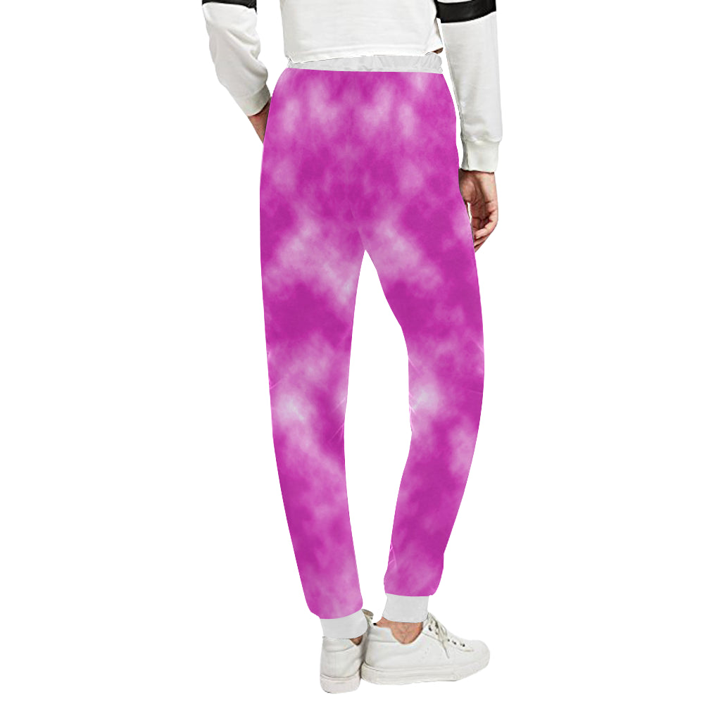 Tie Dye Pink Design Print Unisex Sweatpants
