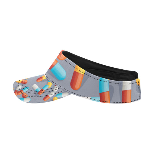 Pill Pattern Print Design A01 Unisex Sun Visor