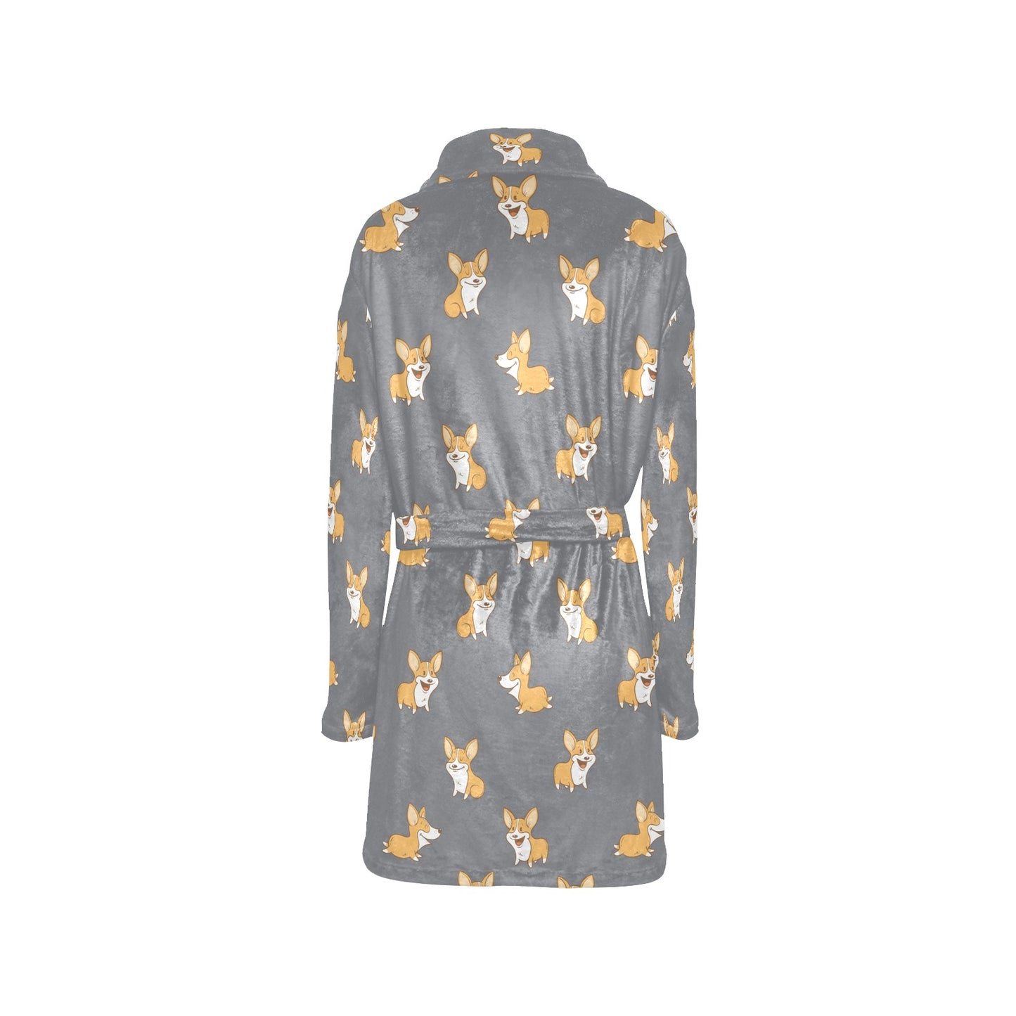 Pembroke Welsh Corgis Pattern Print Design A02 Women's Fleece Robe