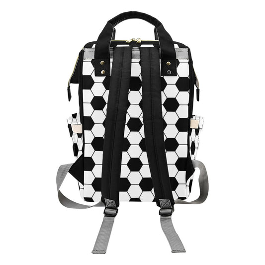 Soccer Ball Texture Print Design LKS303 Diaper Bag Backpack