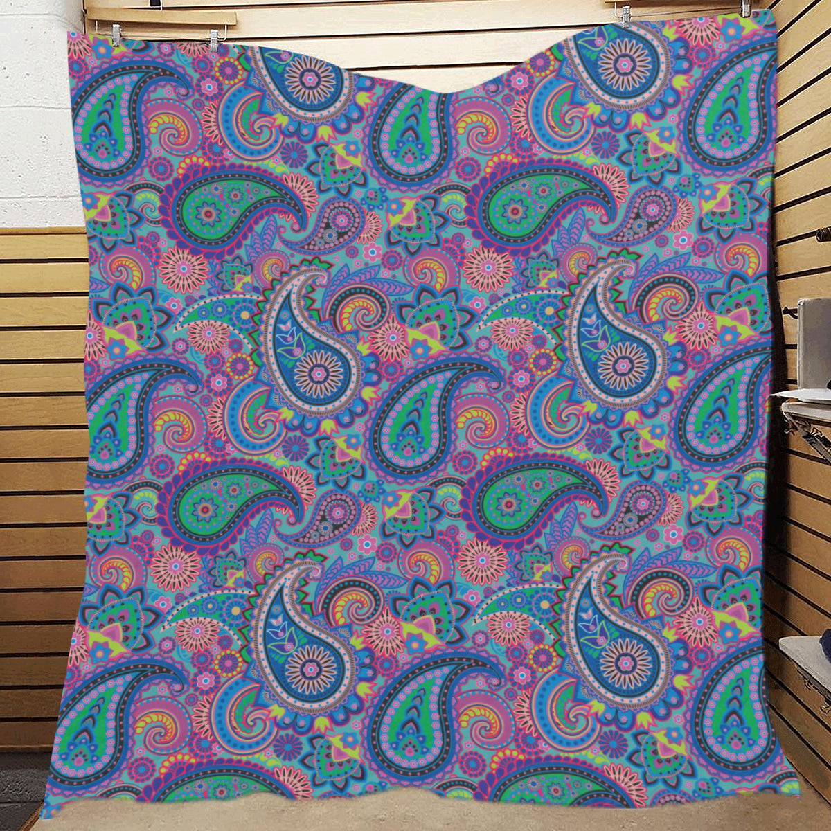 Paisley Colorful Pattern Print Design A02 Premium Quilt