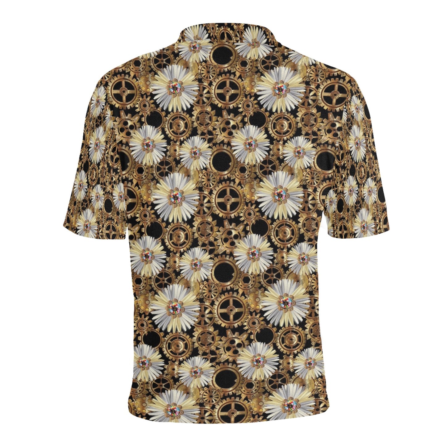 Steampunk Print Design LKS305 Men Polo Shirt