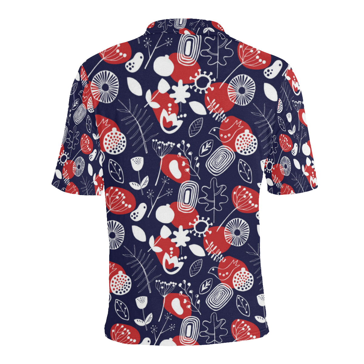 Nordic Pattern Print Design A02 Men Polo Shirt