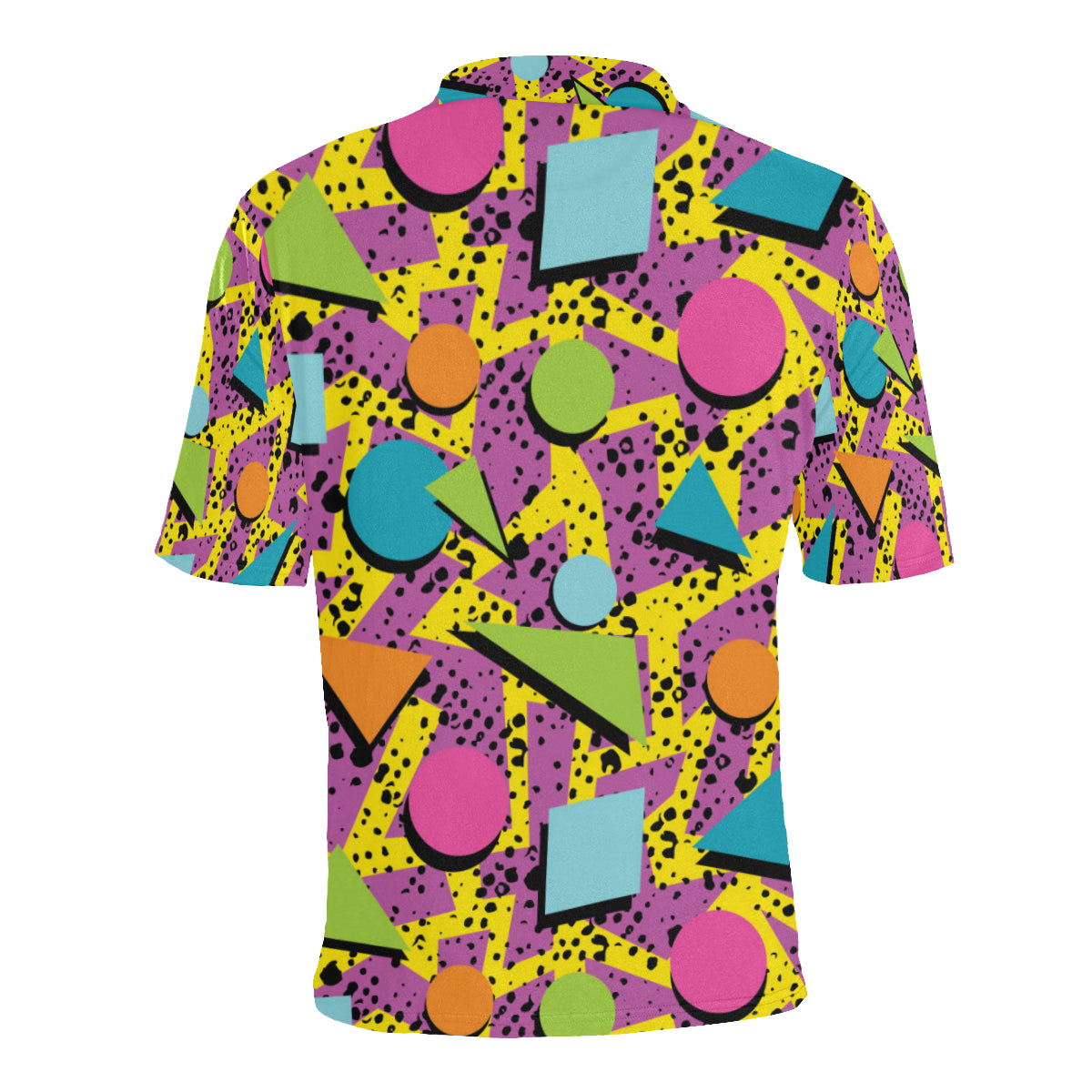 80s Pattern Print Design 1 Men Polo Shirt