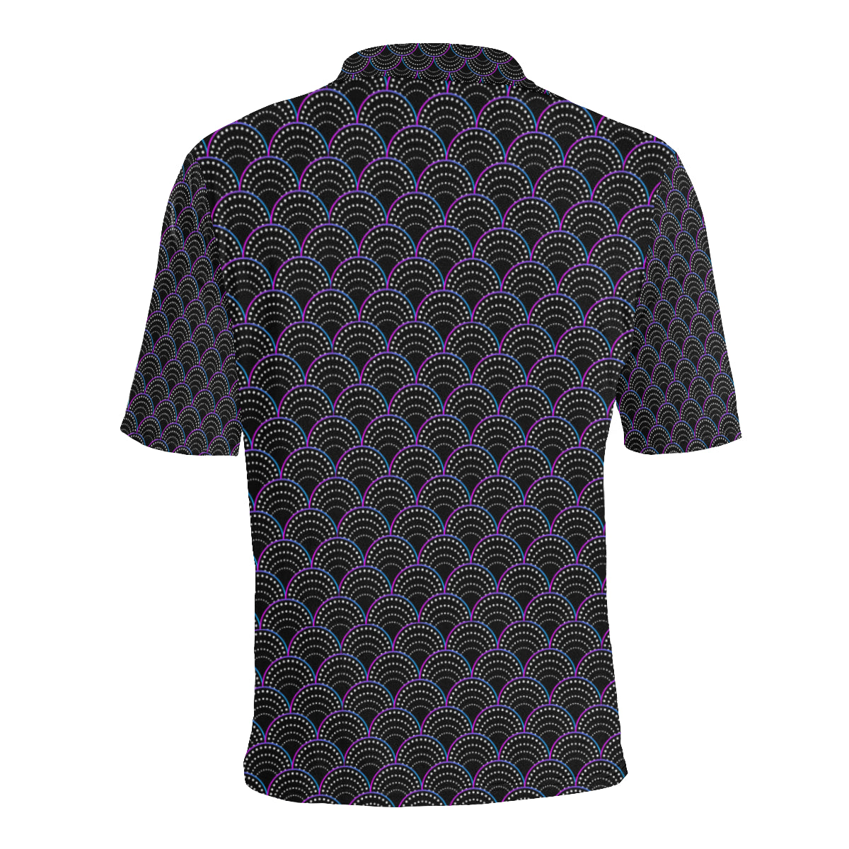 Mermaid Pattern Print Design 09 Men Polo Shirt