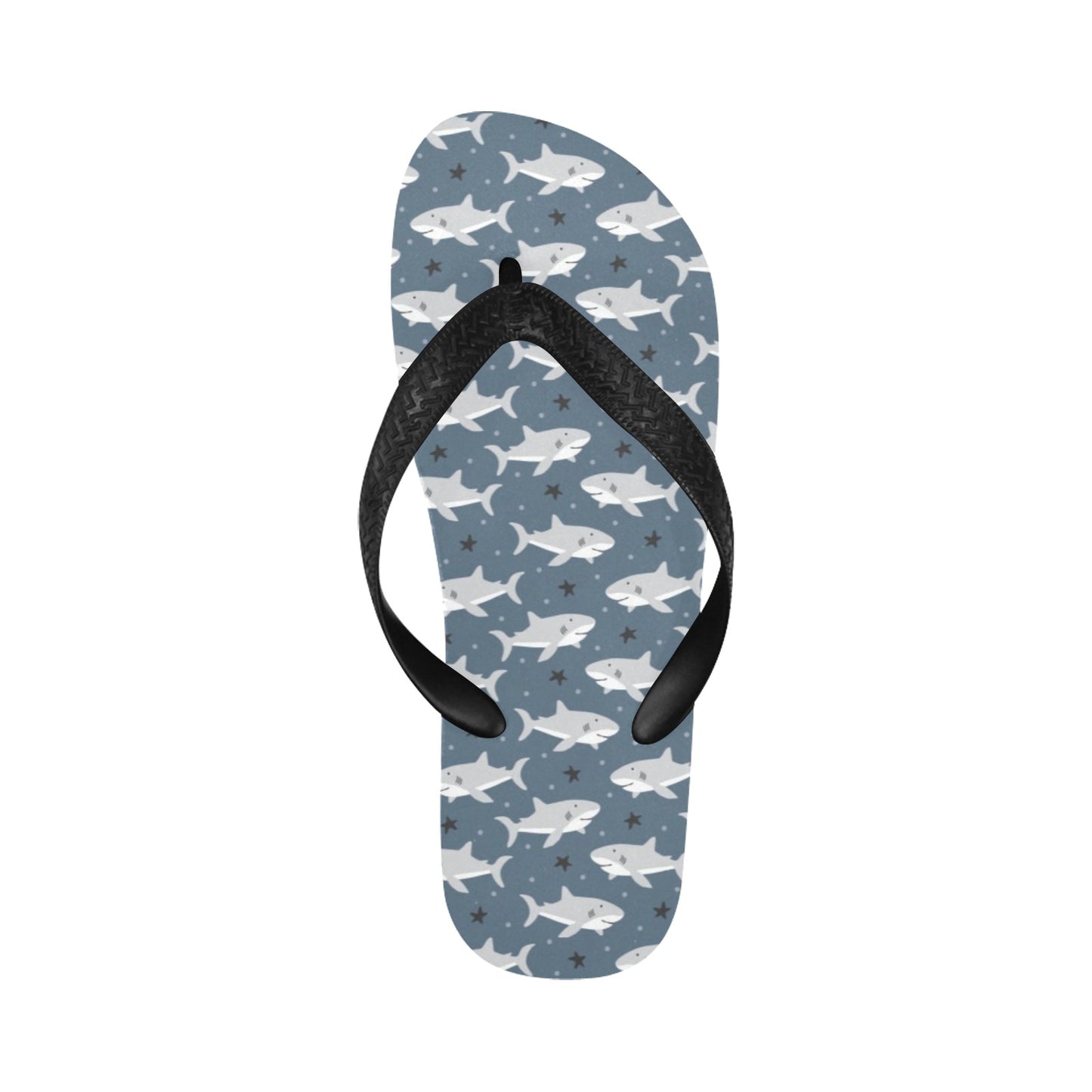 Shark Print Design LKS305 Flip Flops
