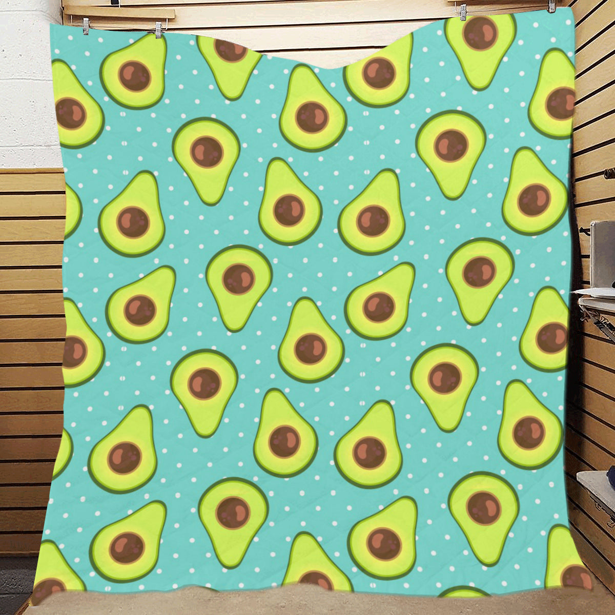 Avocado Pattern Print Design AC012 Premium Quilt