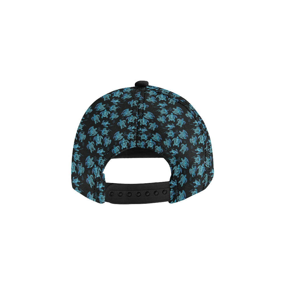 Tribal Turtle Polynesian Themed Design Snapback Cap