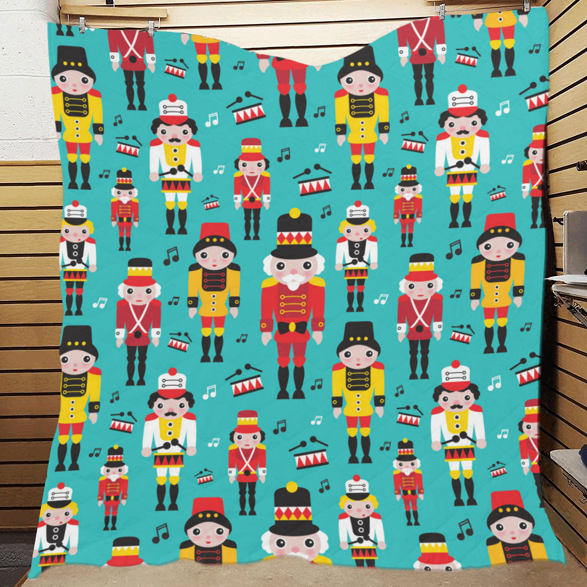 Nutcracker Pattern Print Design A03 Premium Quilt
