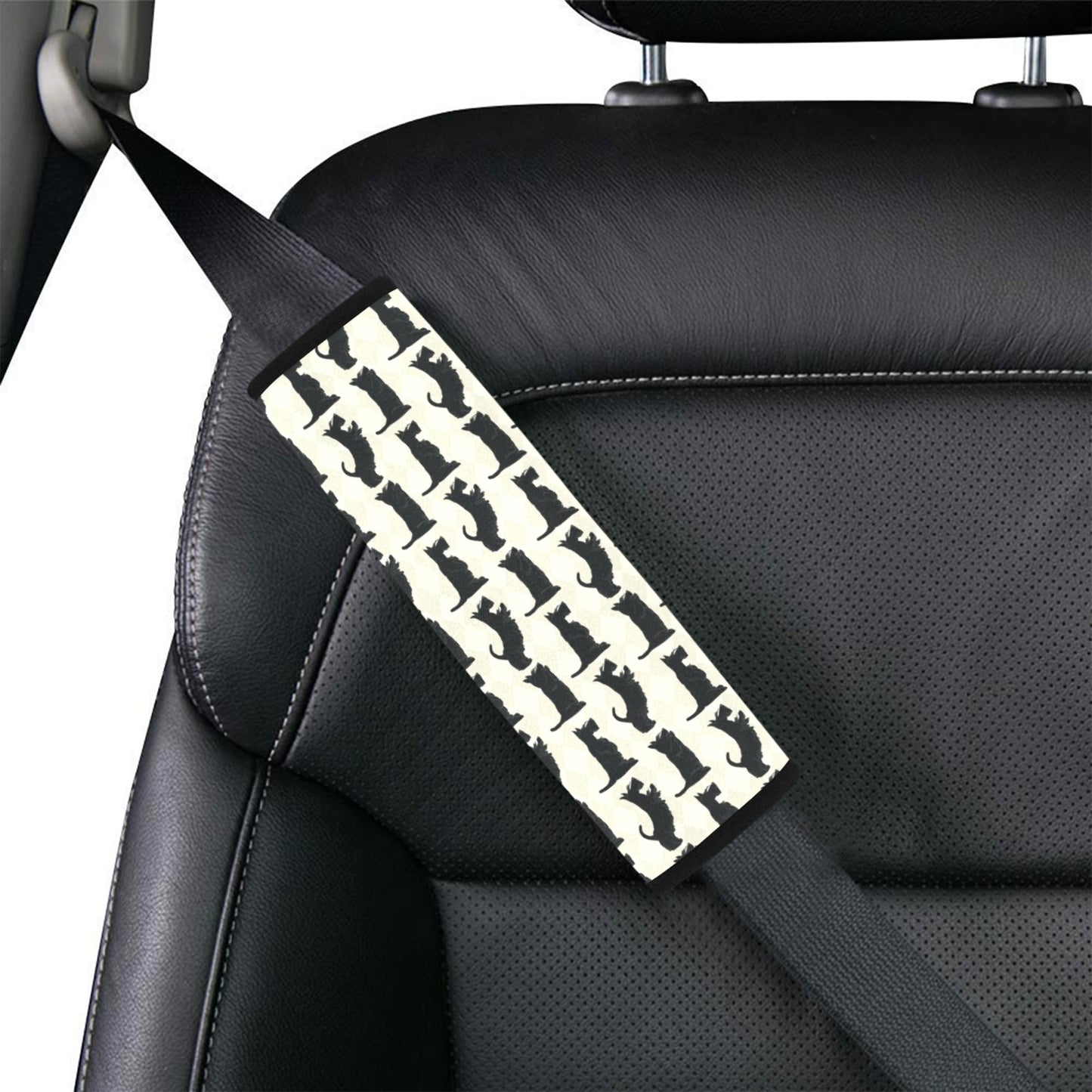 Scottish Terriers Print Design LKS309 Car Seat Belt Cover