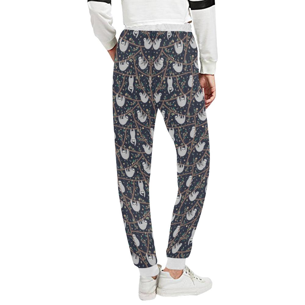Sloth Happy Design Themed Print Unisex Sweatpants