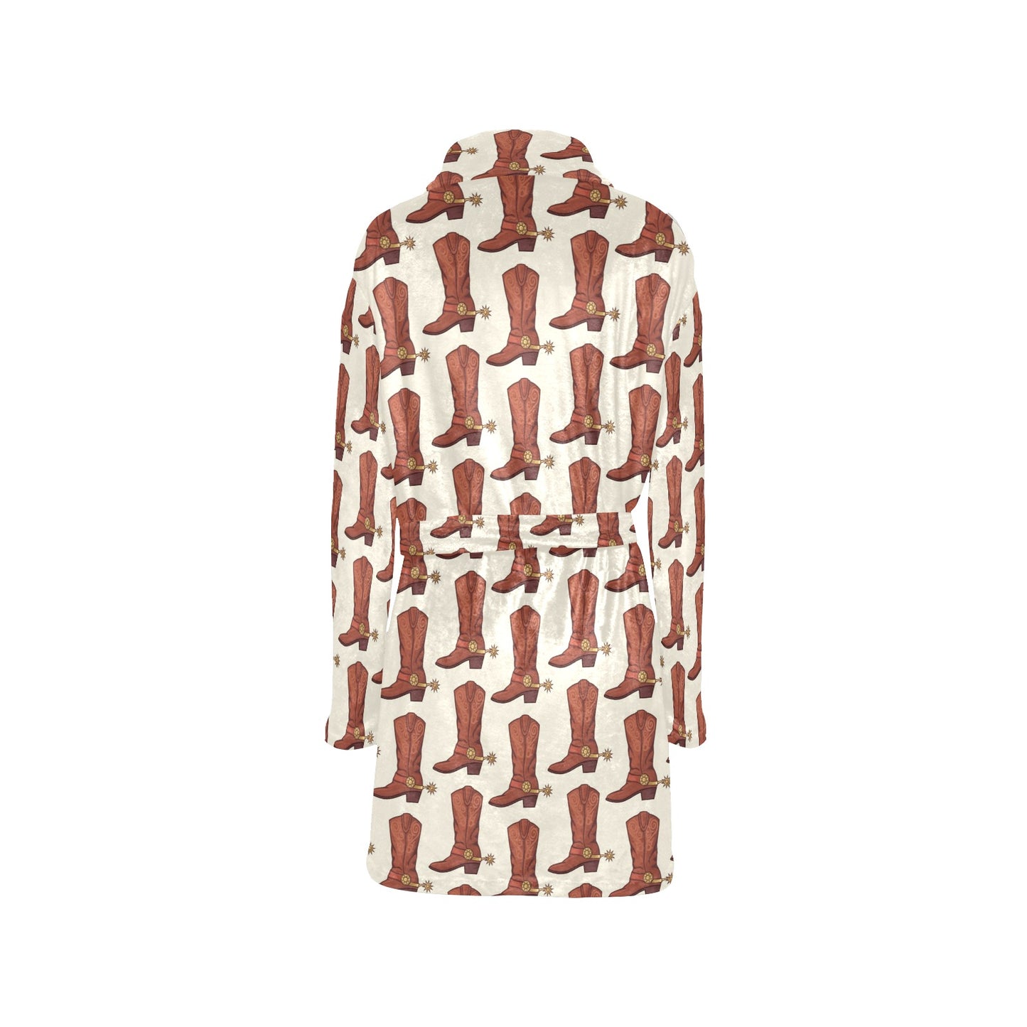Cowboy Pattern Print Design 06 Women's Fleece Robe