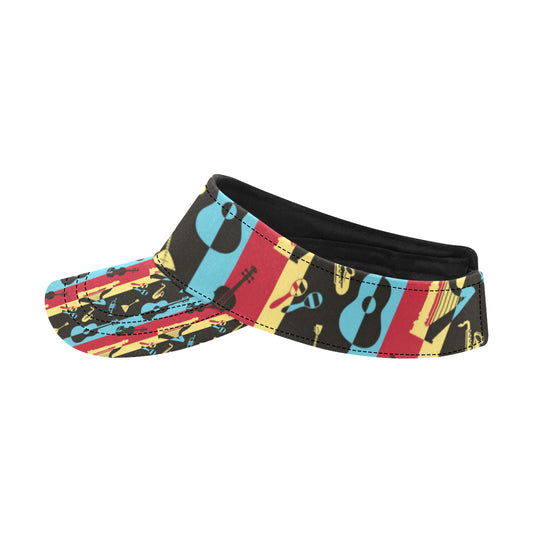 Jazz Pattern Print Design 02 Unisex Sun Visor