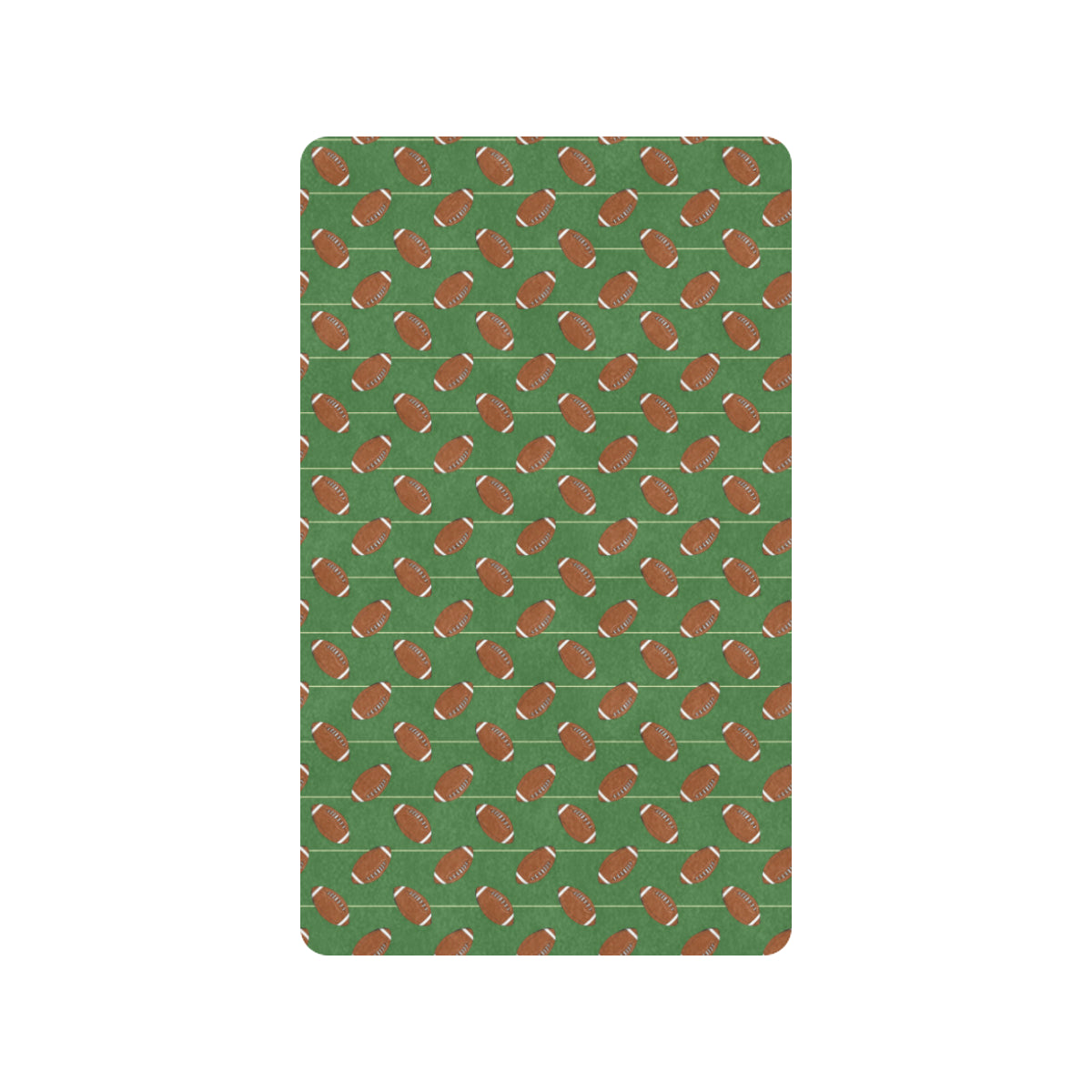 American Football on Field Themed Rubber Doormat