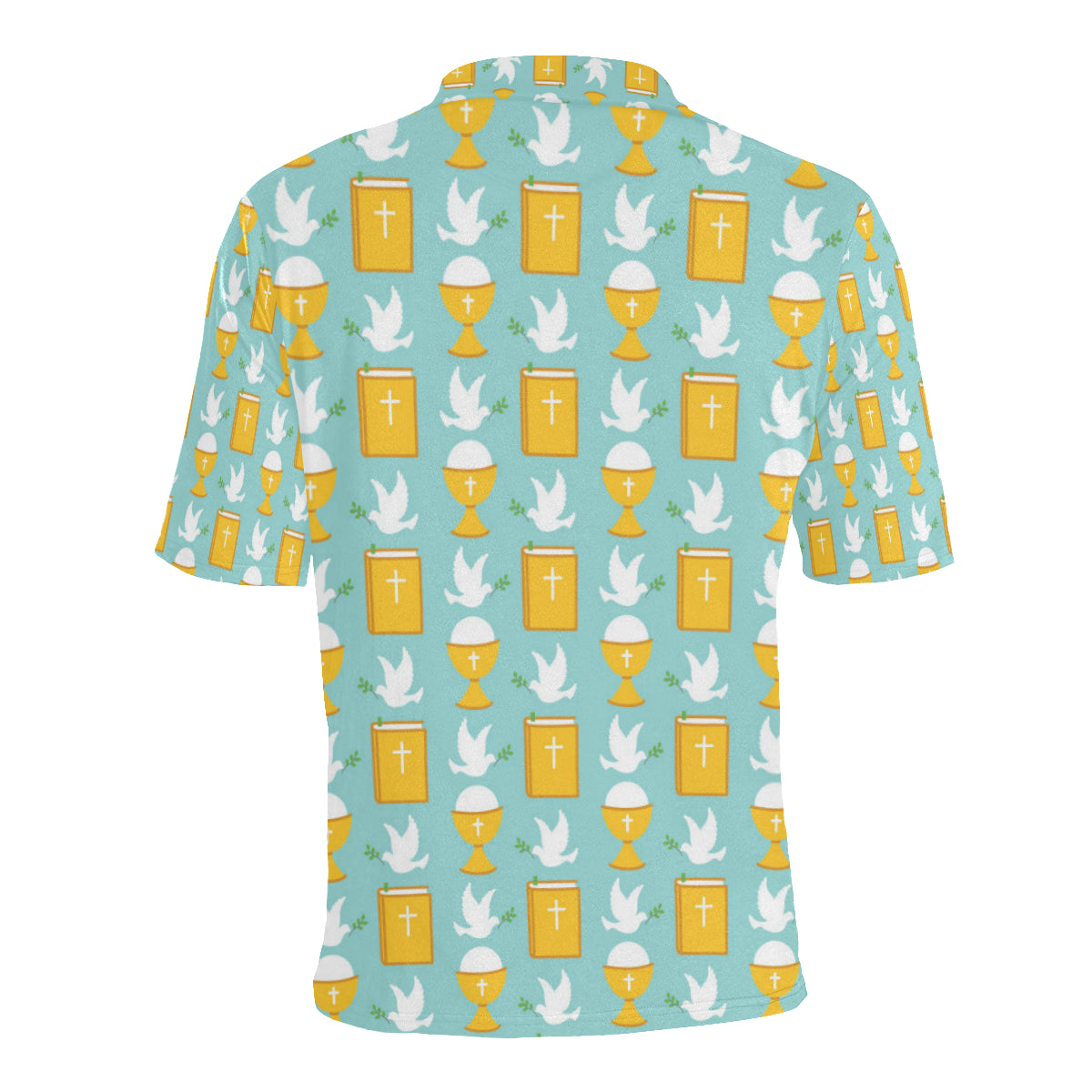 Christian Pattern Print Design 02 Men Polo Shirt