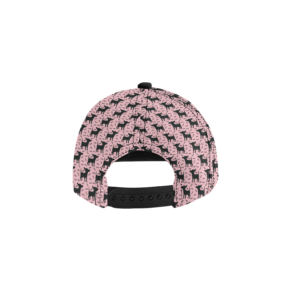 Chihuahua Pink Print Pattern Snapback Cap