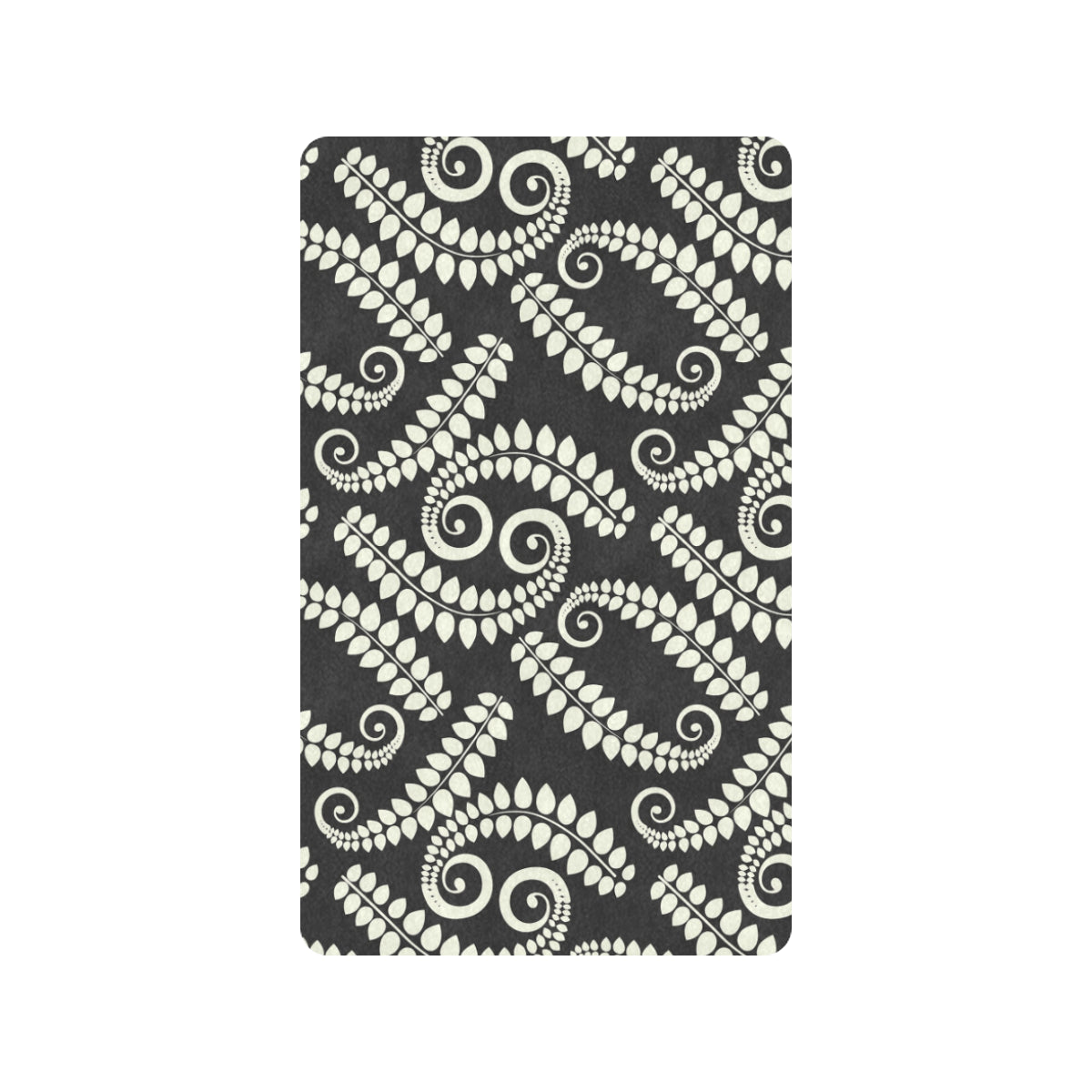 Fern Leave Print Pattern Rubber Doormat