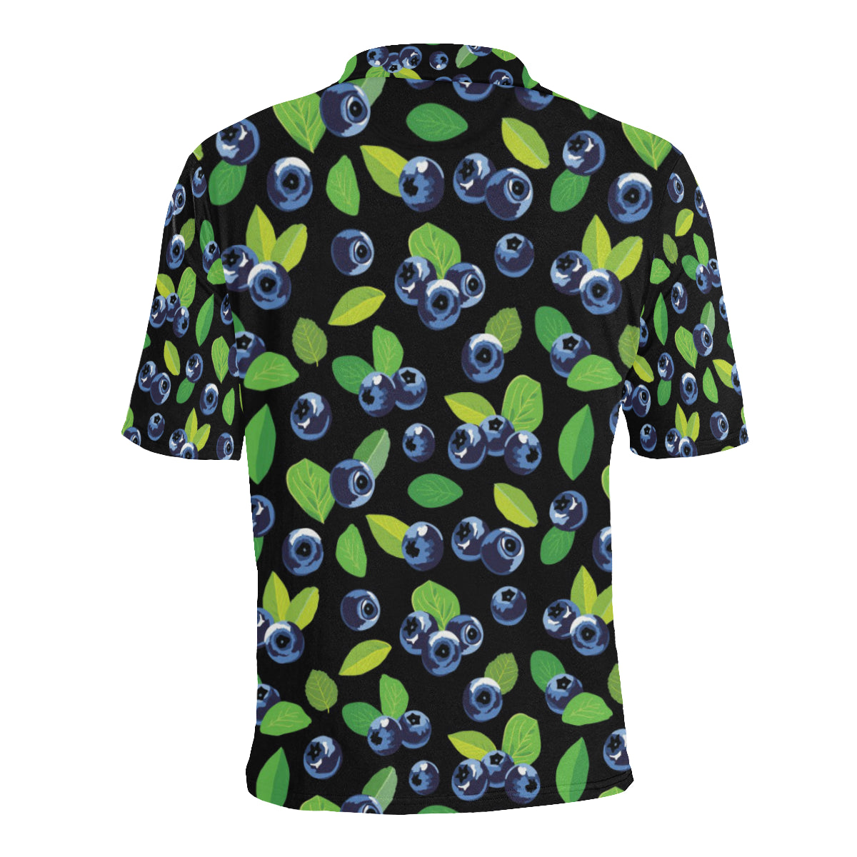 Blueberry Pattern Print Design BB03 Men Polo Shirt