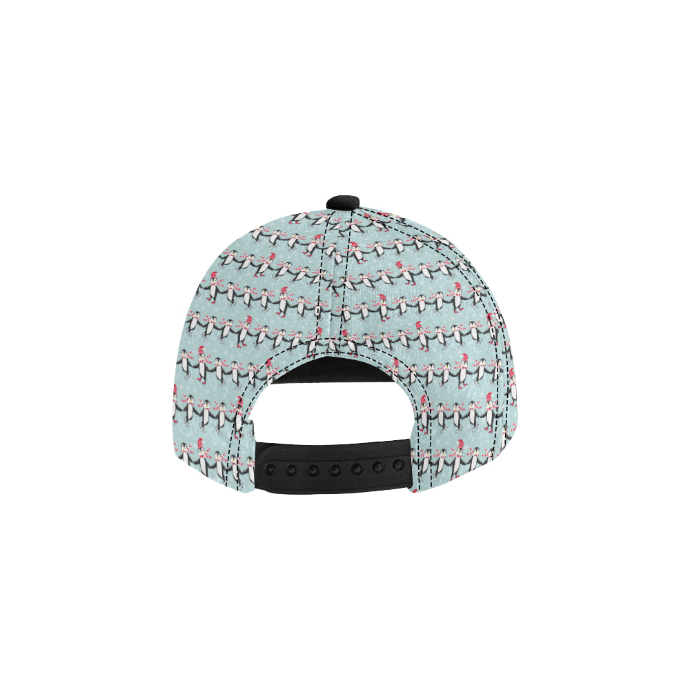 Penguin Sking Design Snapback Cap