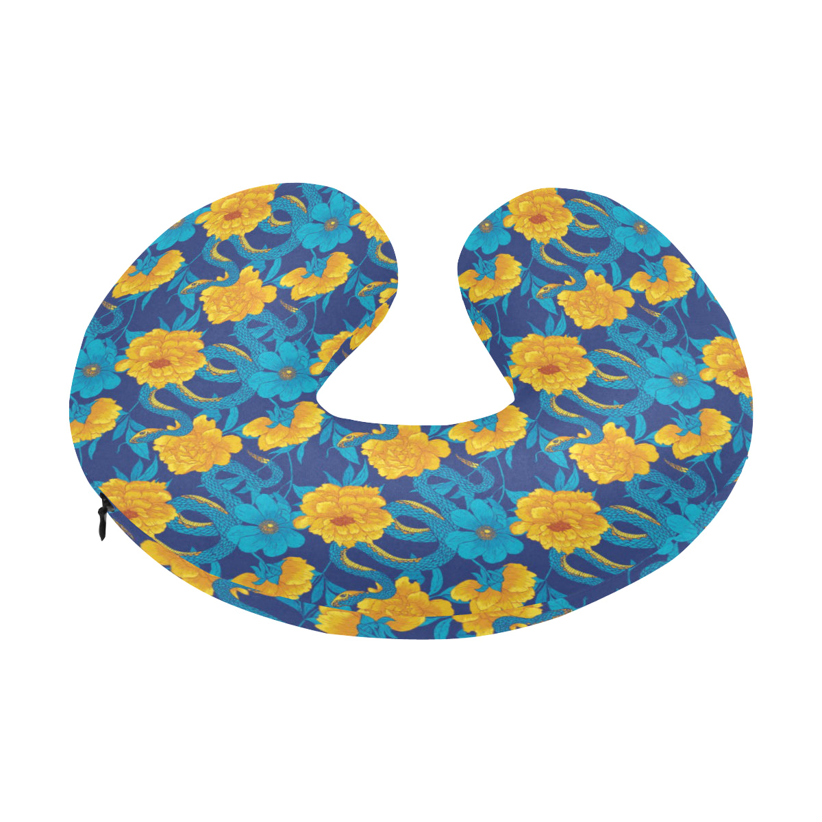 Boa Pattern Print Design 01 U-Shaped Travel Neck Pillow