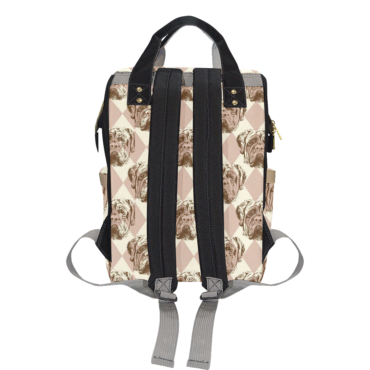 Mastiffs Pattern Print Design 01 Diaper Bag Backpack