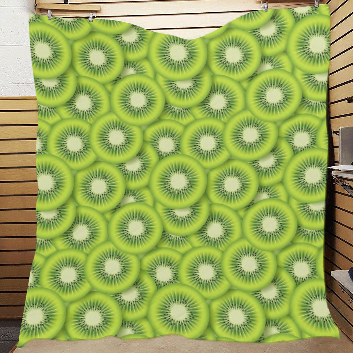 Kiwi Pattern Print Design KW01 Premium Quilt