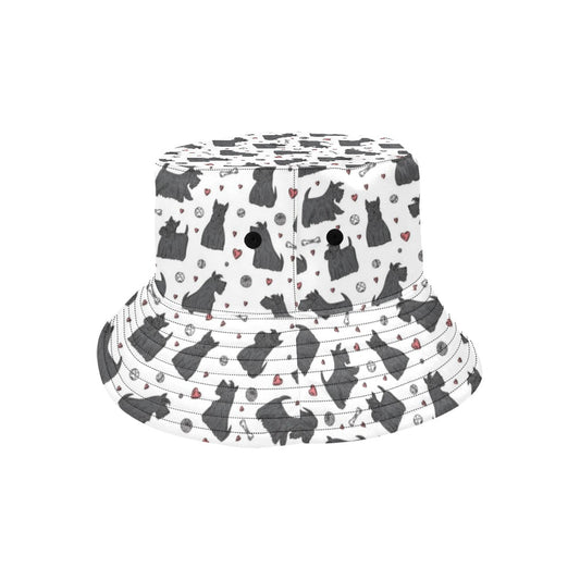 Scottish Terriers Print Design LKS3015 Unisex Bucket Hat