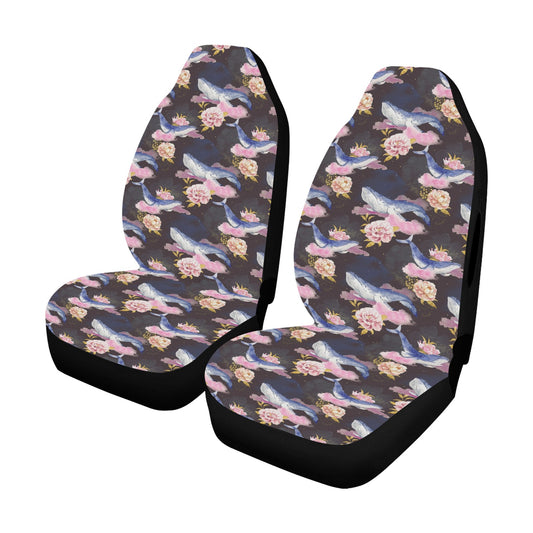 Blue Whale Print Design LKS401 Car Seat Covers