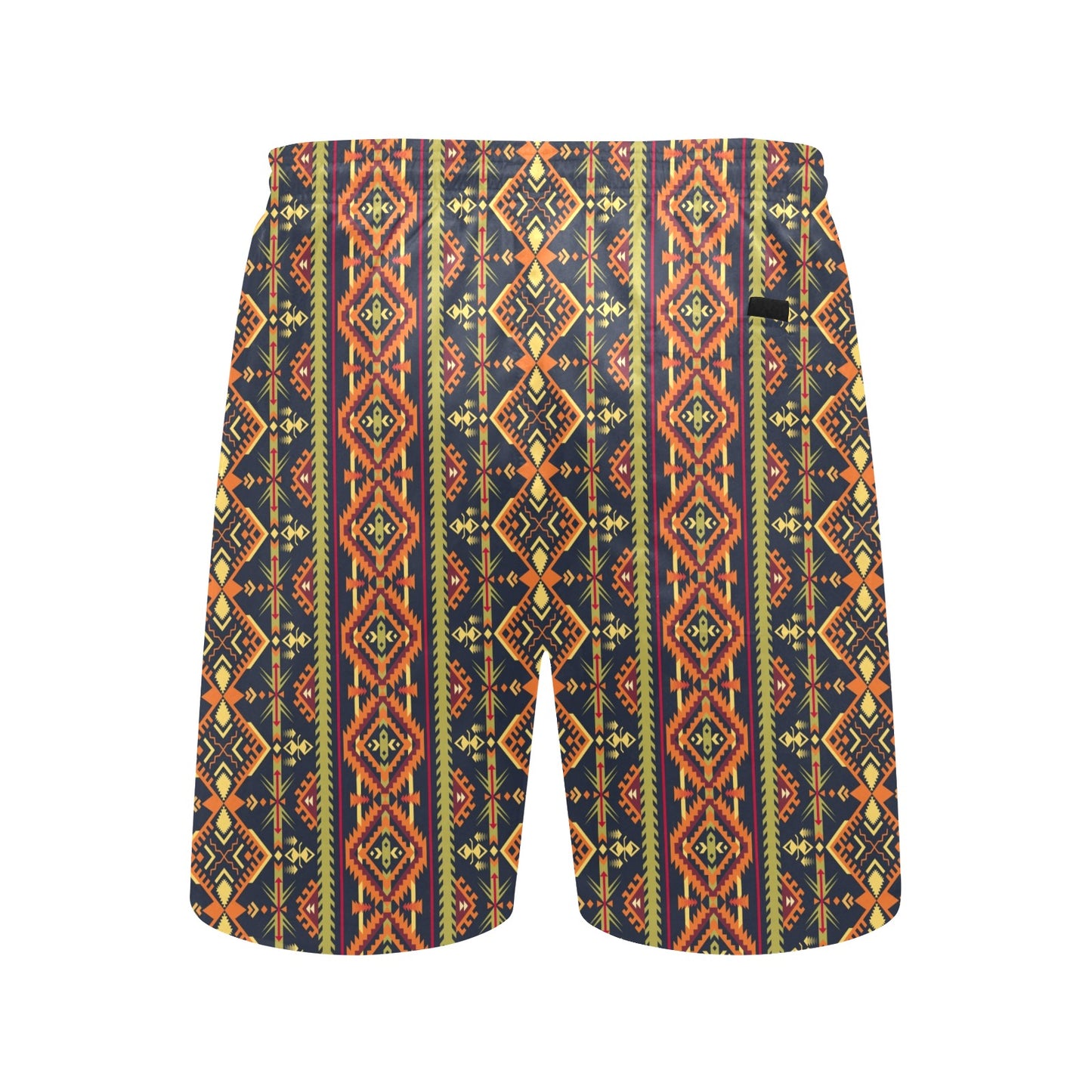 Kente Classic Design African Print Men's Swim Trunks Beach Shorts