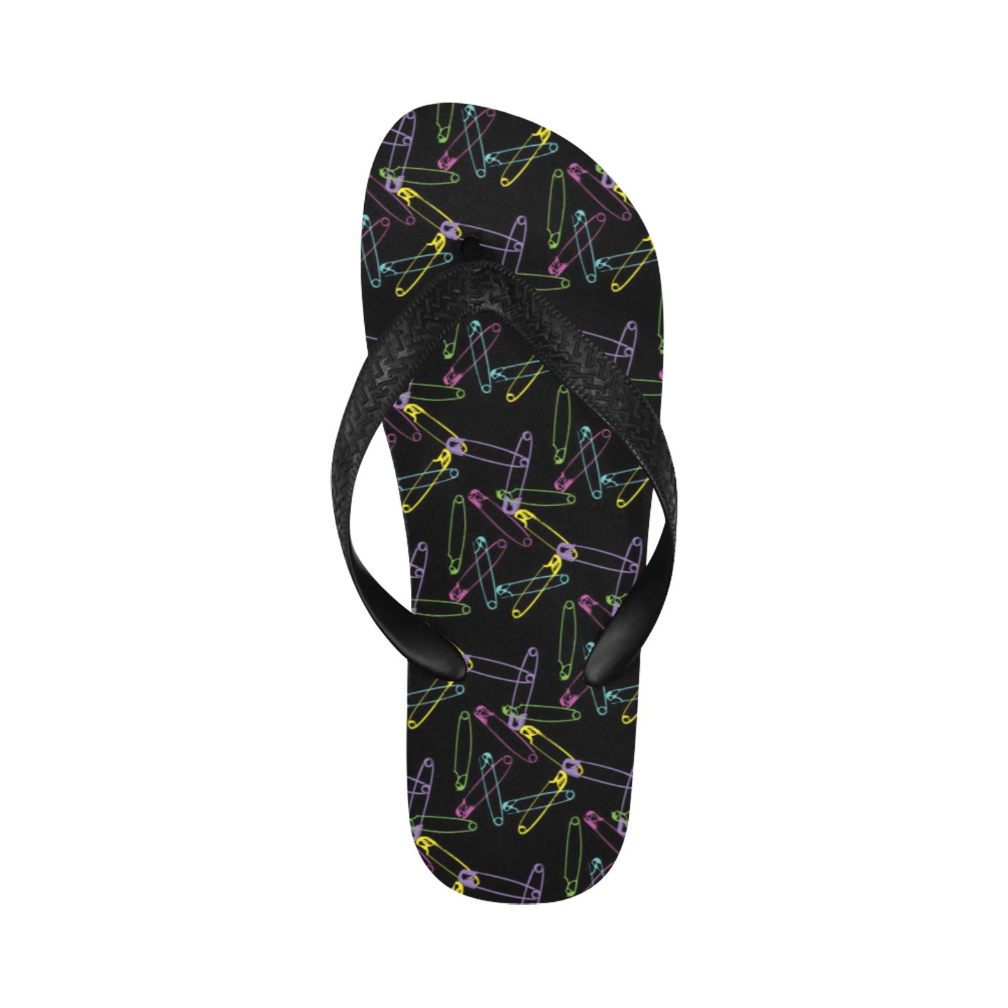 Safety Pin Print Design LKS304 Flip Flops
