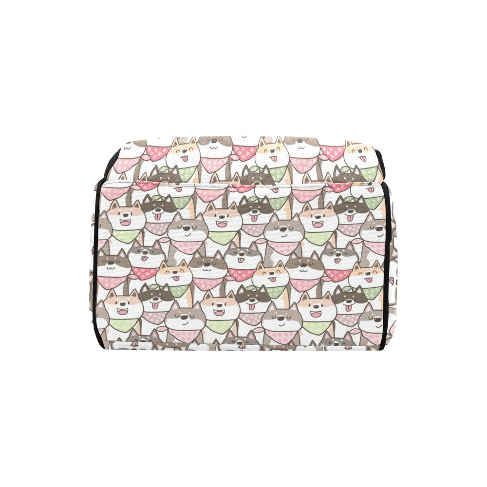Shiba Inu Print Design LKS305 Diaper Bag Backpack