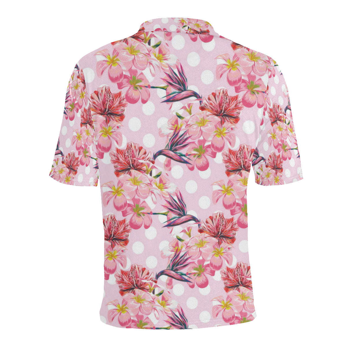 Bird Of Paradise Pattern Print Design BOP011 Men Polo Shirt