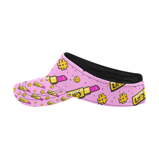 Lipstick Pattern Print Design LT03 Unisex Sun Visor