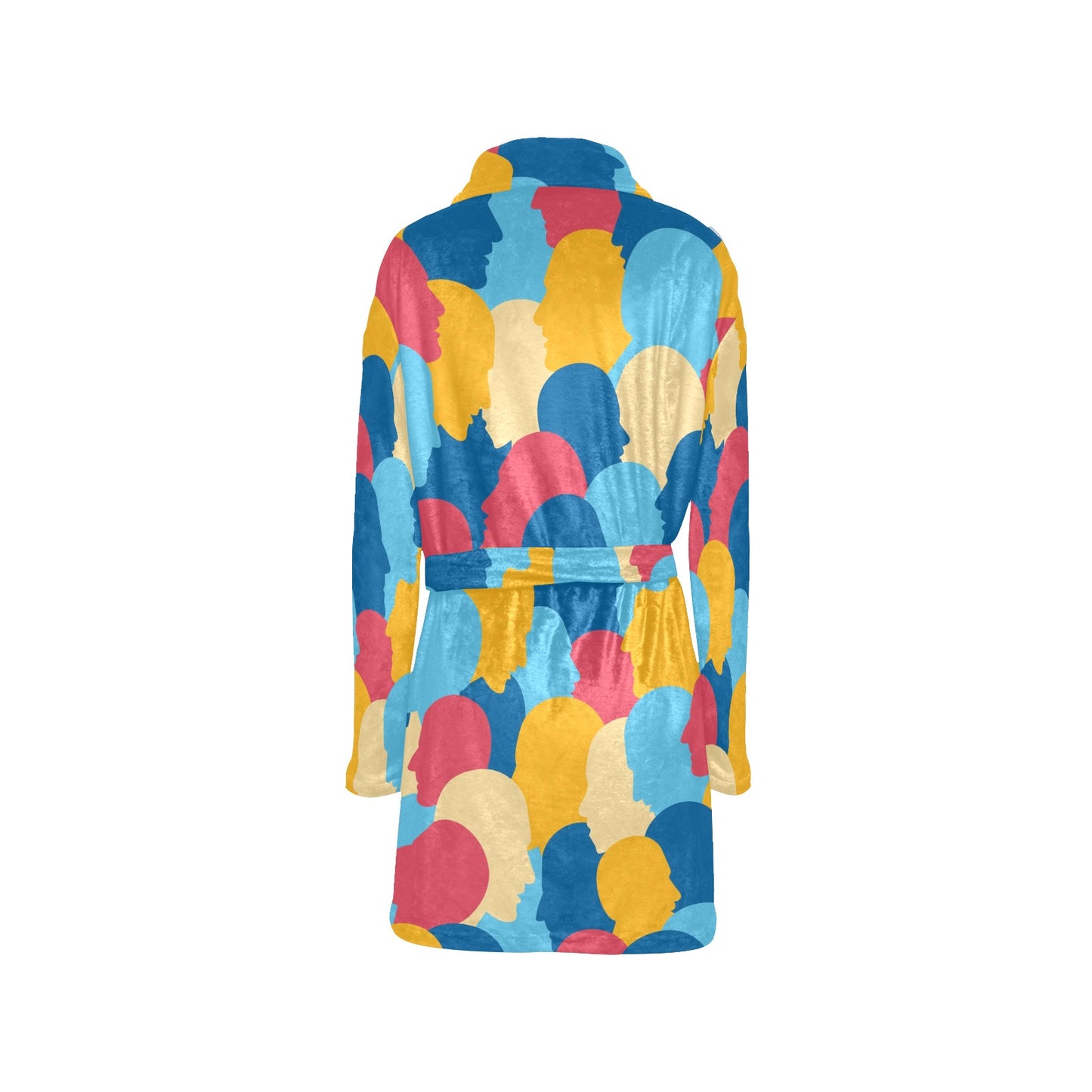 Psychology Pattern Print Design A02 Women's Fleece Robe