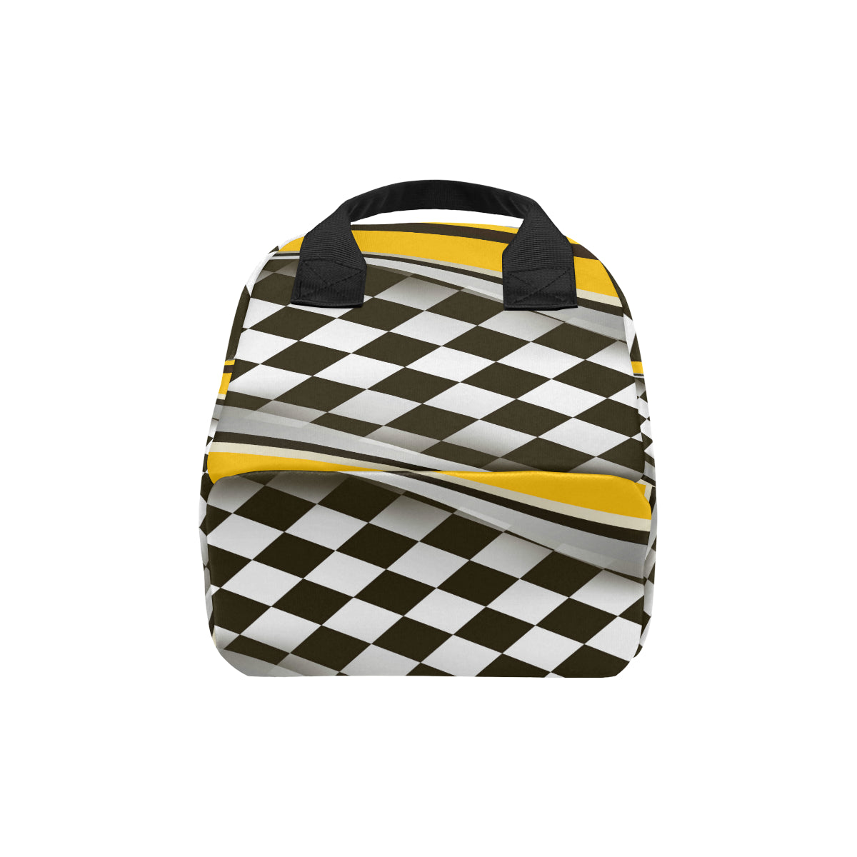 Checkered Flag Racing Style Insulated Lunch Bag