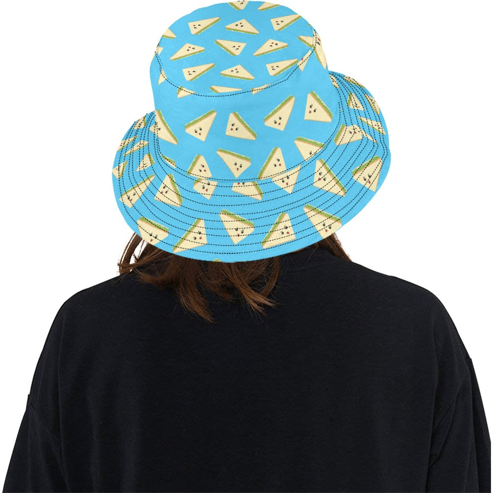 Sandwich Emoji Print Design LKS305 Unisex Bucket Hat
